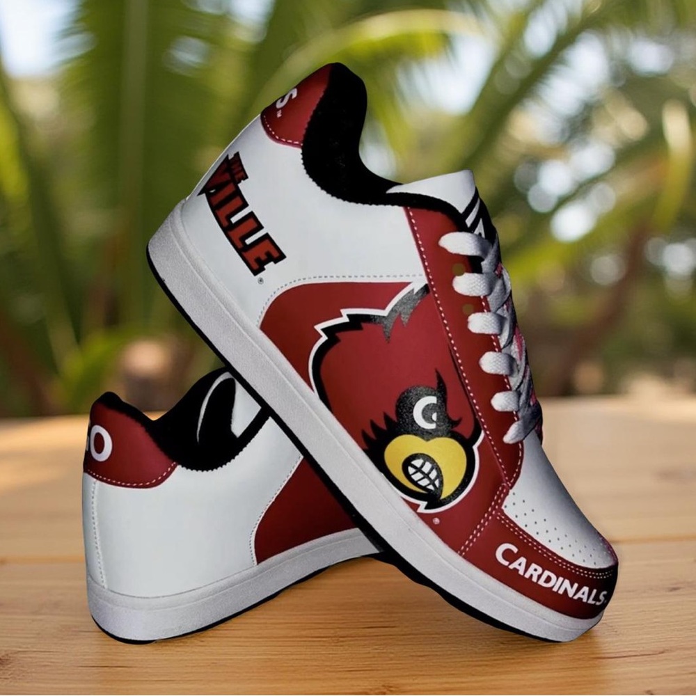 Louisville Cardinals All Cardinals Sneakers STS Footwear Shoes Mens Size 8